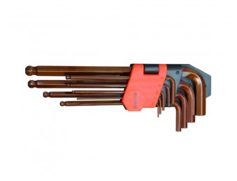 9Pcs Ball Ended Hexagon Key Wrench Set